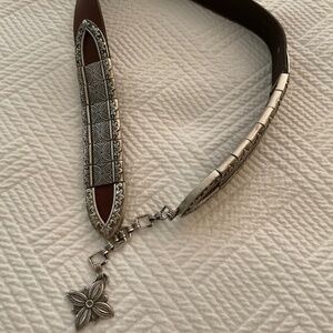 Brighton Leather and Silver Belt